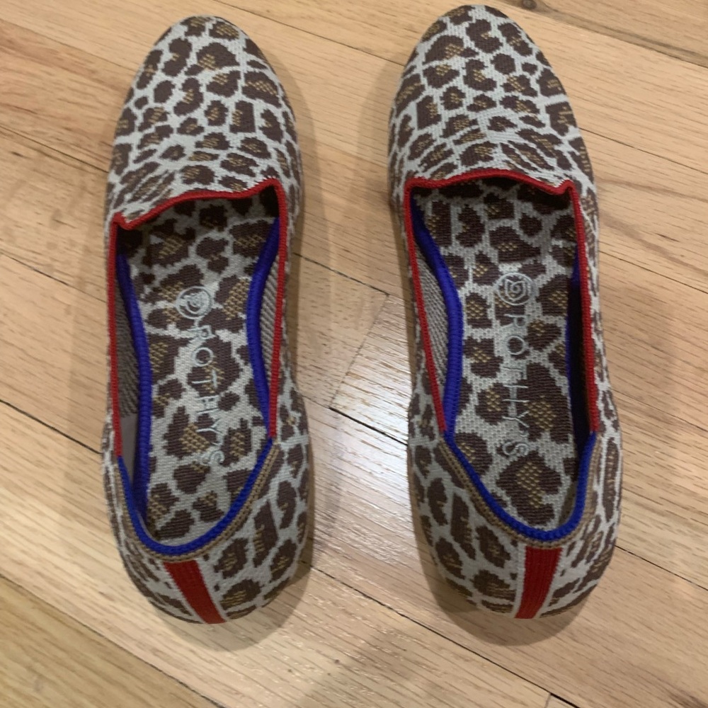 Mocha spot Rothys loafers